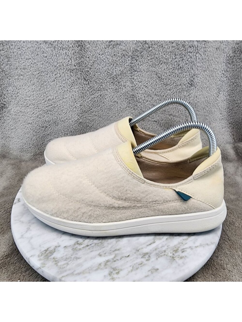 Vessi Shoes Womens Size 7 Sunday Yellow Slip On Sneakers *Read*